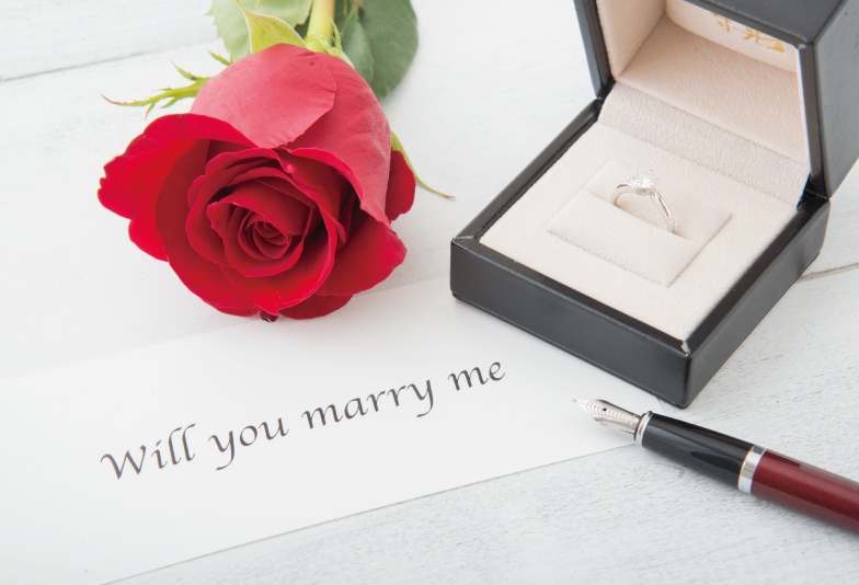 【金沢市】プロポーズは婚約指輪にバラの花束を添えて