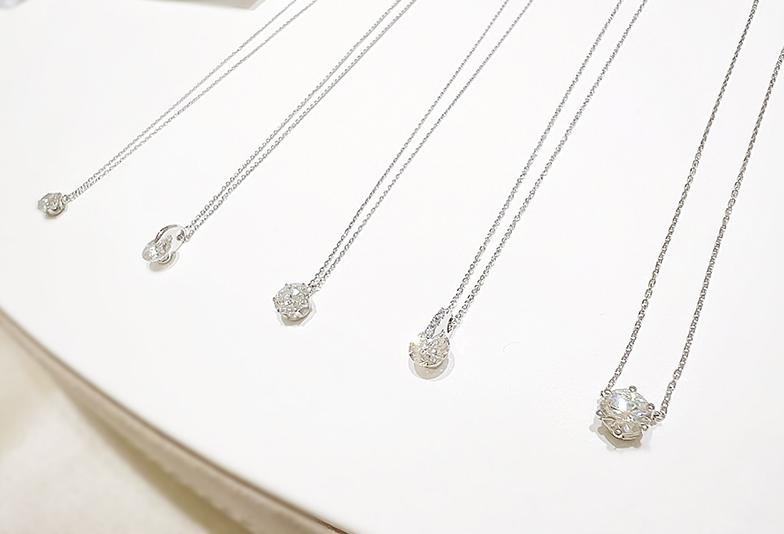 【静岡市】一際大きい！婚約ネックレスにおすすめな1.0ctダイヤモンド